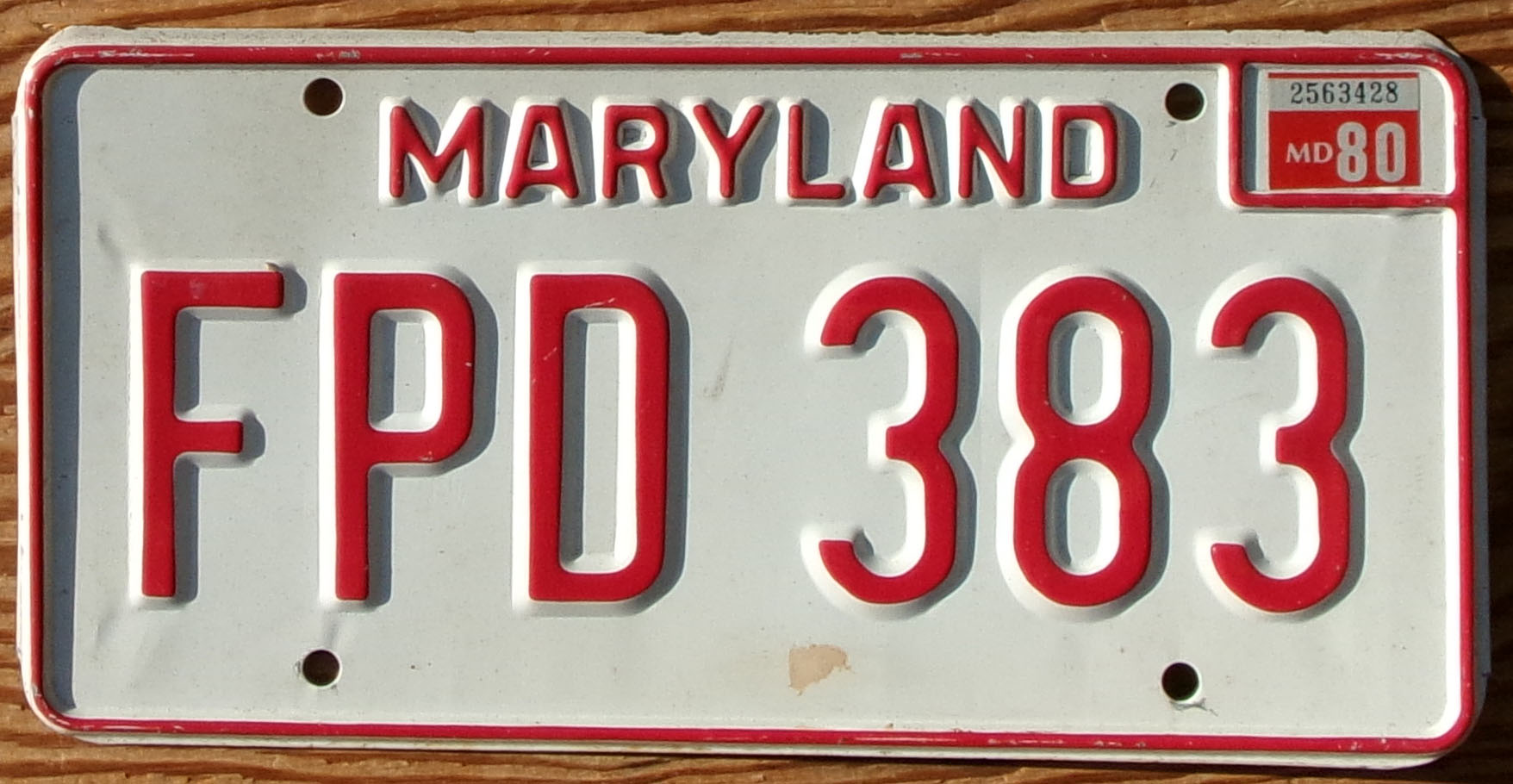 1980 Maryland Fraternal Order of Police exc-
