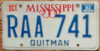 1982 Mississippi vg