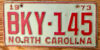 1973 North Carolina vg