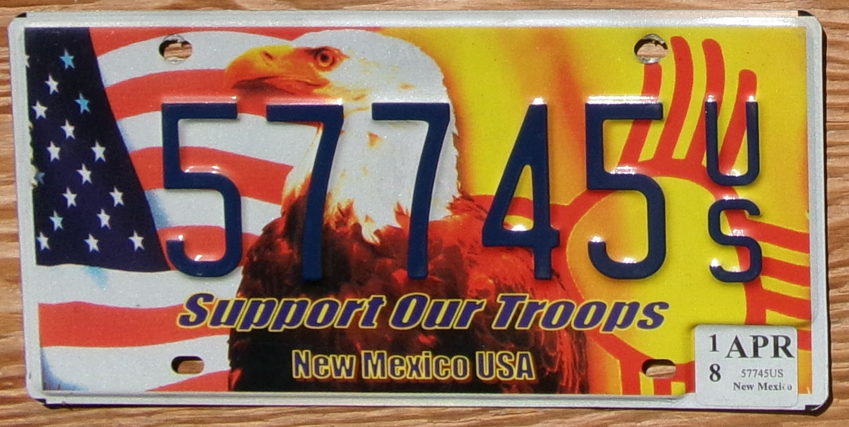 2018 New Mexico Support Our Troops vg-ex