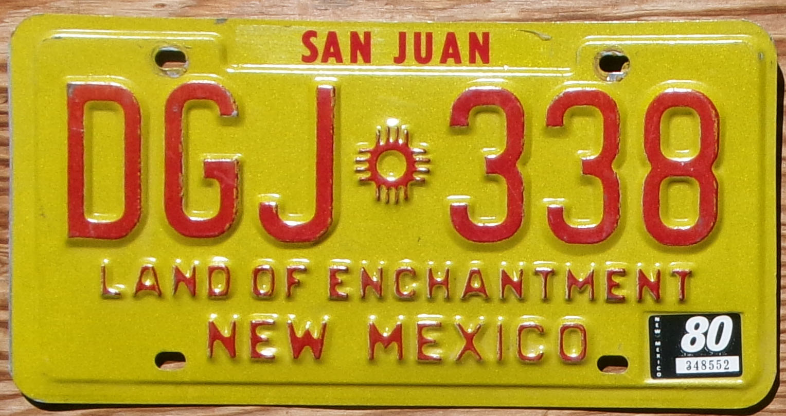 1980 New Mexico vg-