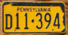 1965 Pennsylvania vg-