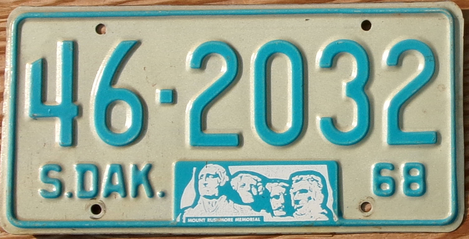 1968 South Dakota vg
