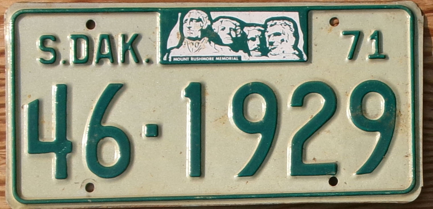 1971 South Dakota vg-