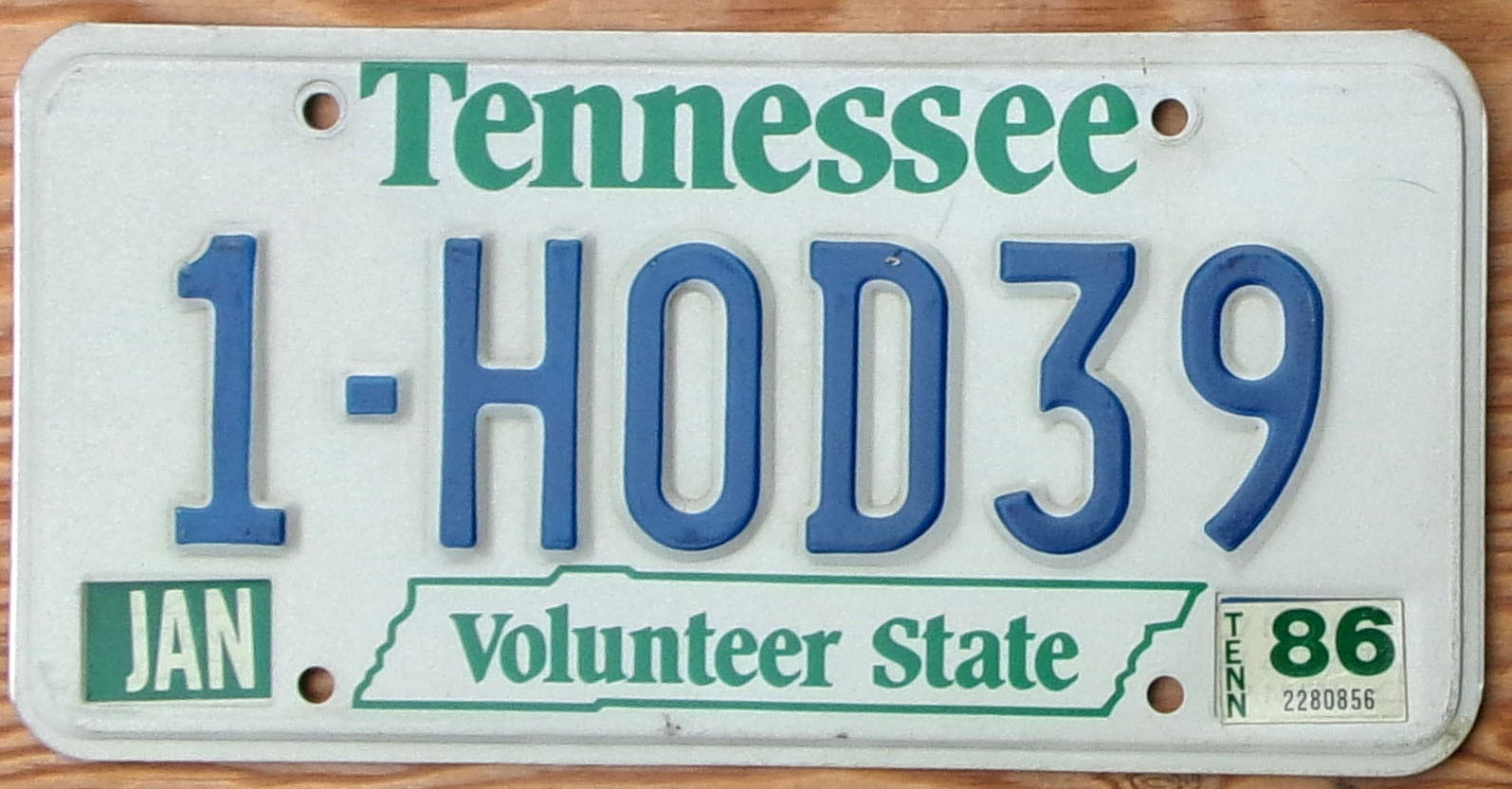 1986 Tennessee vg-ex
