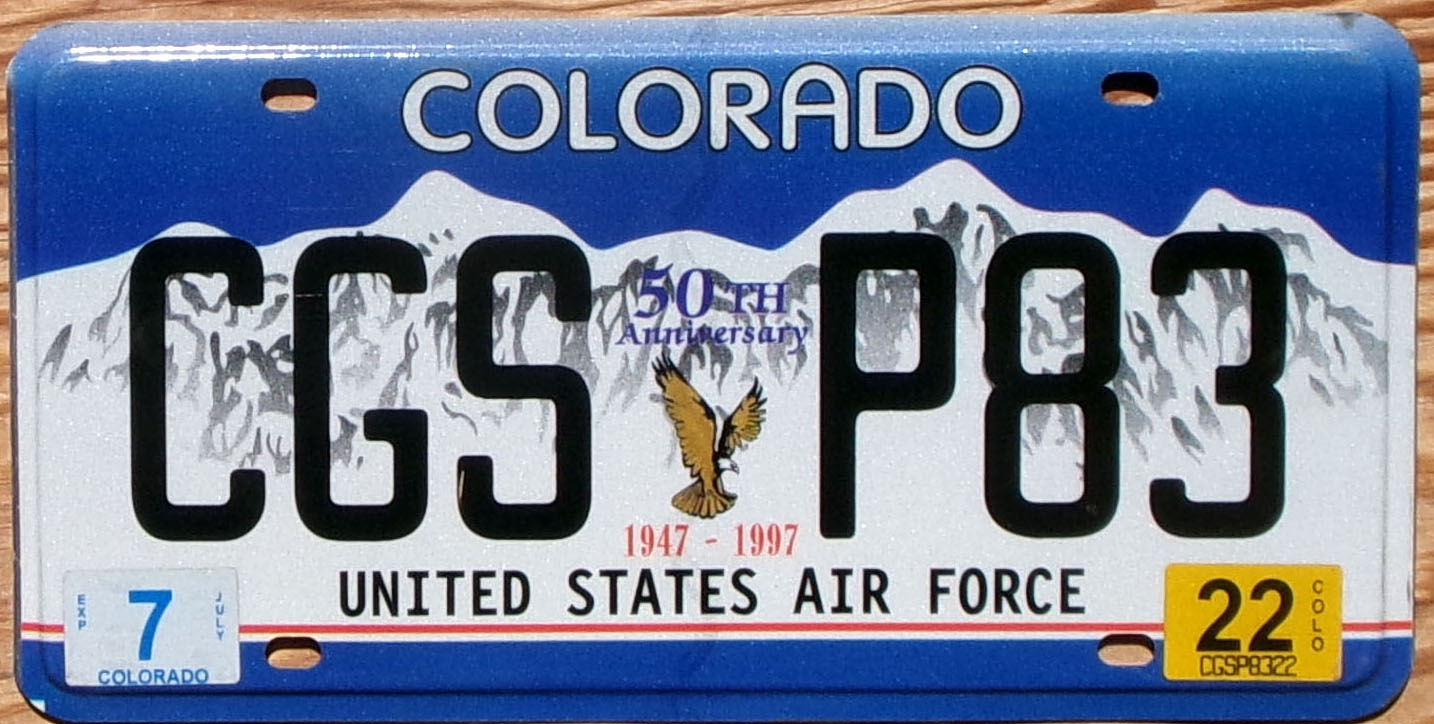 2022 Colorado 50th anniversary US Air Force nearly mint