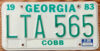 1986 Georgia vg-