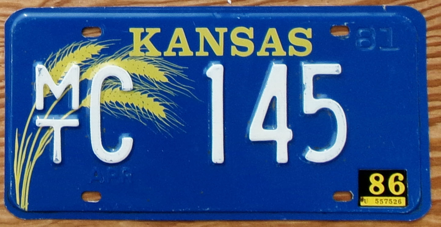 1986 Blue Base Kansas vg