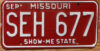 1980 base Missouri nearly mint - NICE PLATE