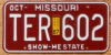 1987 Missouri vg-ex