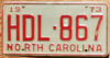 1973 North Carolina mint