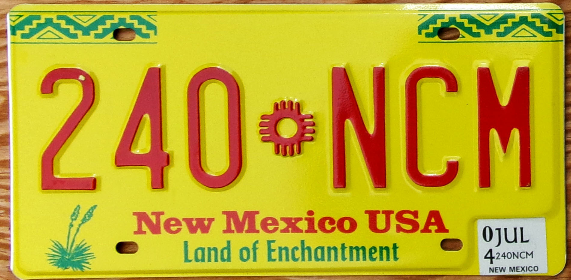 2004 New Mexico mint - NICE PLATE