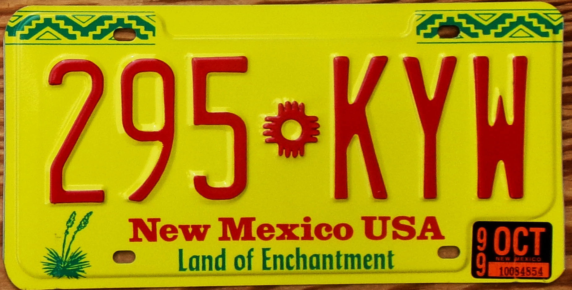 1999 New Mexico mint - NICE PLATE