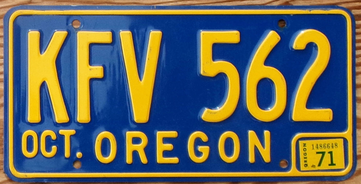 1971 Oregon vg-ex