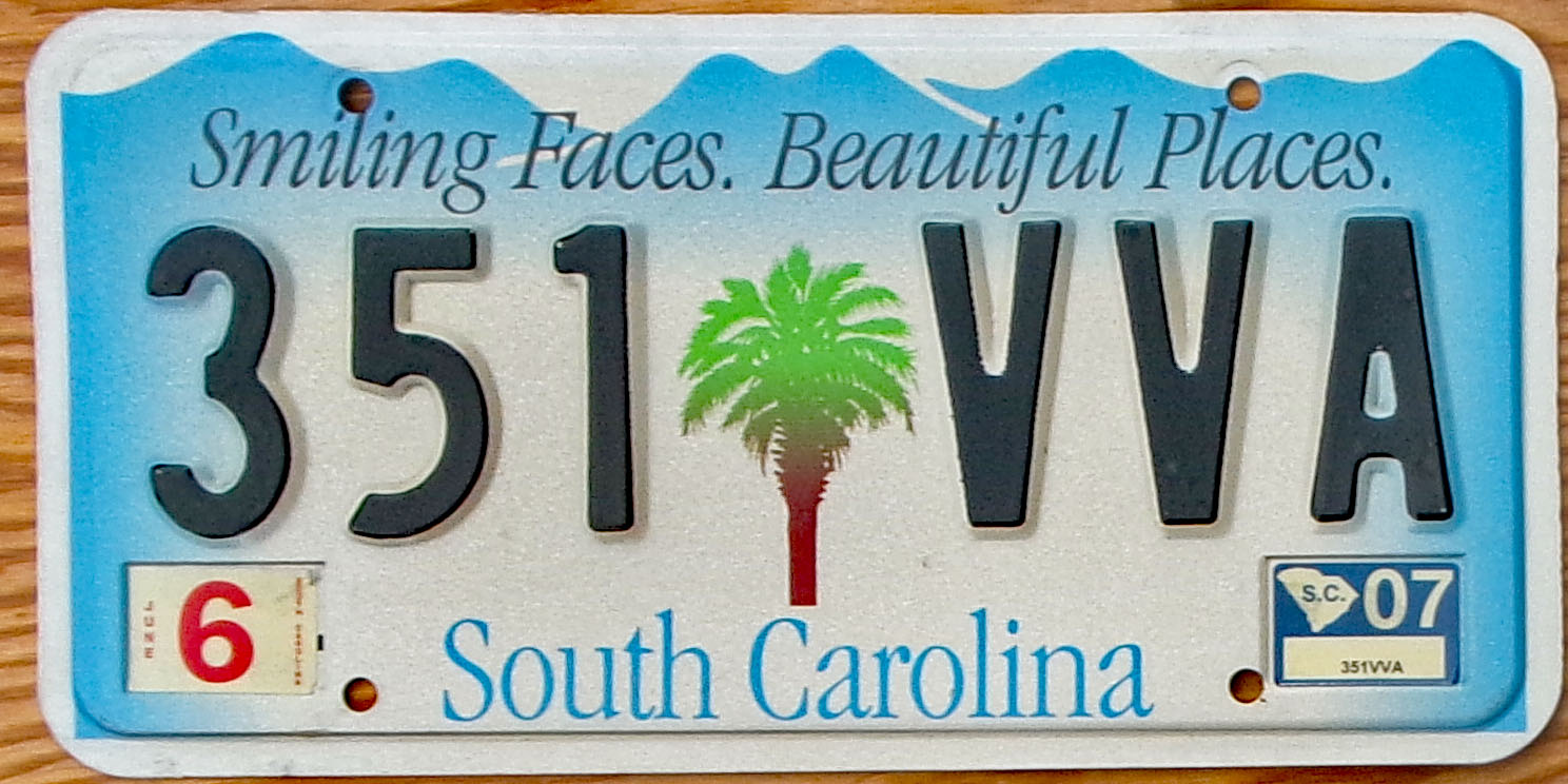2007 South Carolina vg-ex