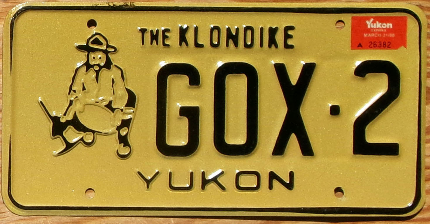 1988 Yukon mint NICE PLATE