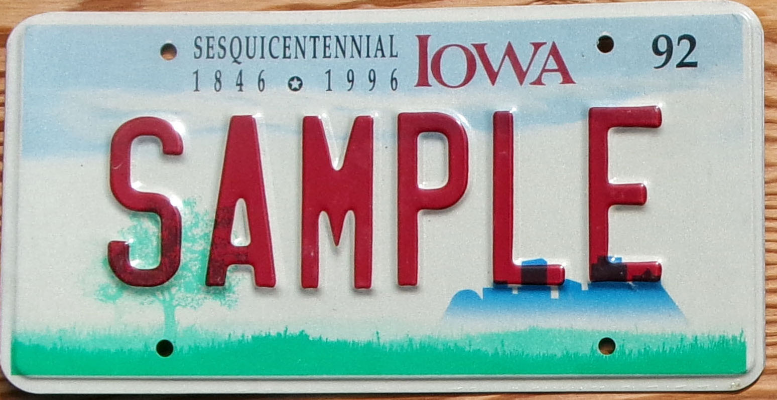 1992 Iowa Sesquicentennial sample mint