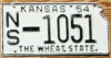 1954 Kansas vg-