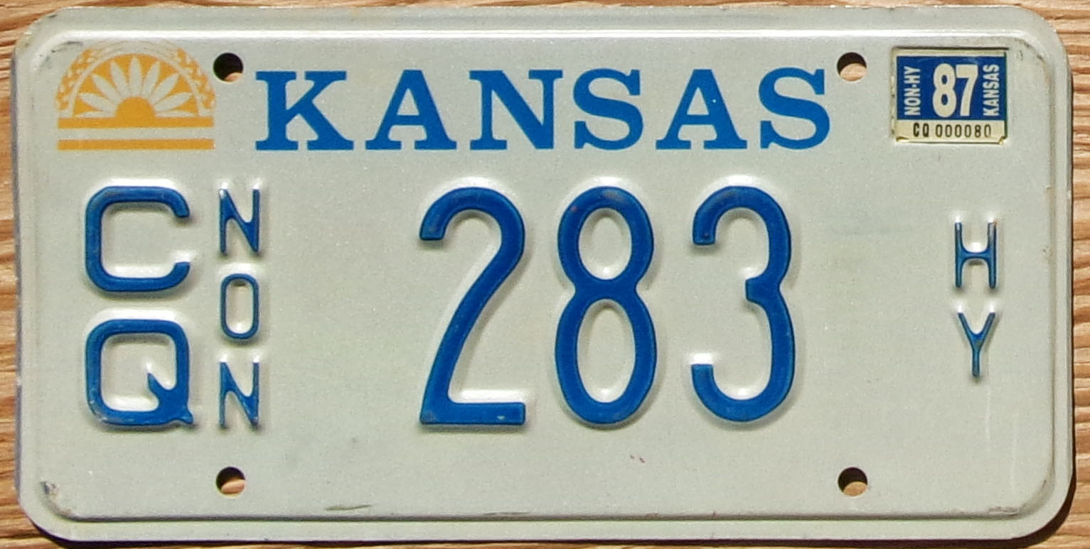 1987 Kansas non-highway vg+