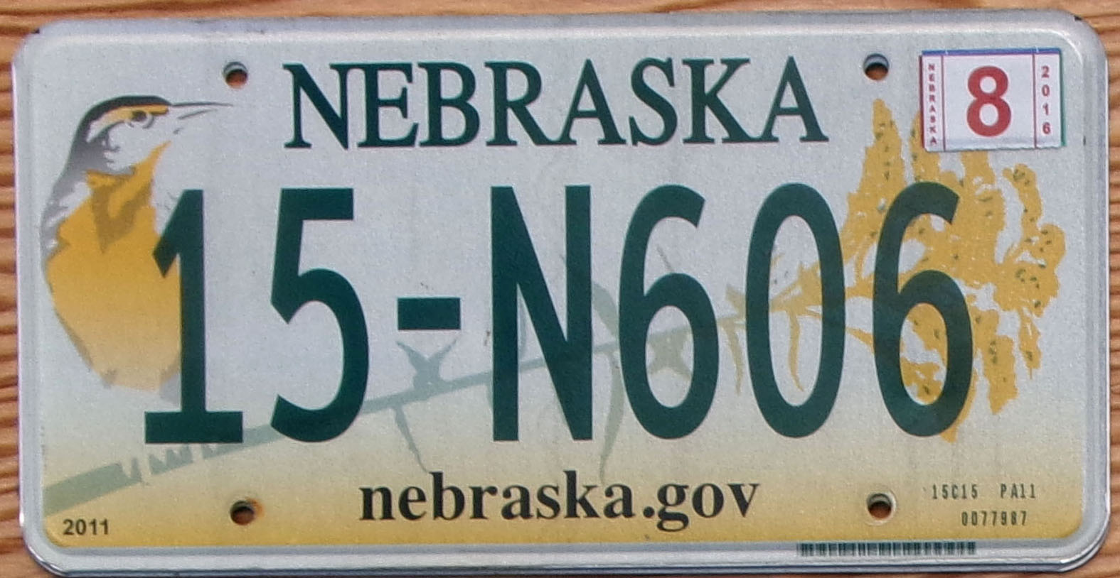 2016 Nebraska vg-ex