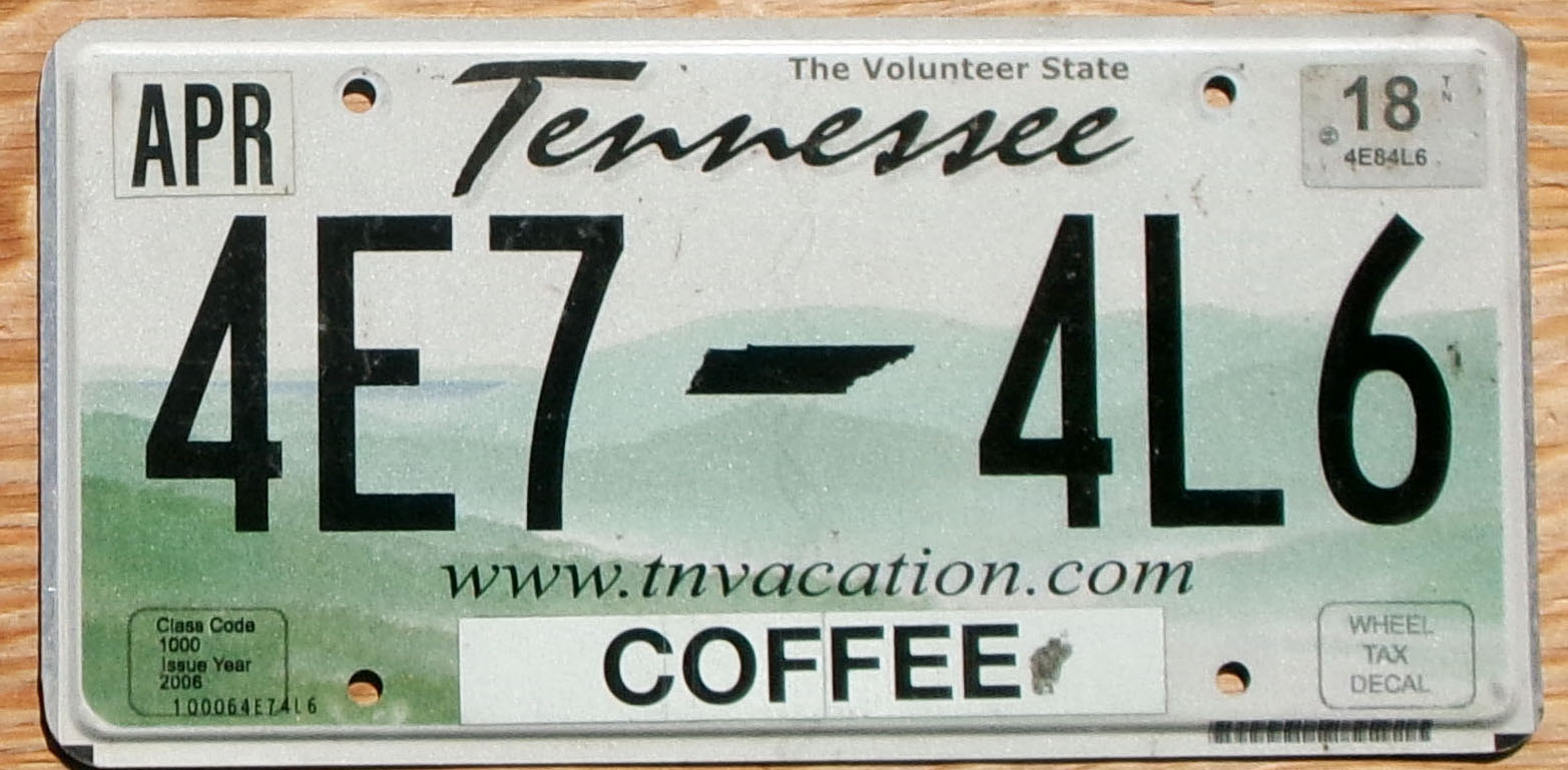 2018 Tennessee vg+