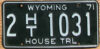 1971 Wyoming House Trailer vg+