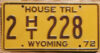 1972 Wyoming House Trailer vg-ex
